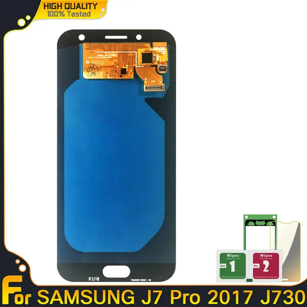 Новинка запасные части AMOLED ЖК дисплей для Samsung Galaxy J7 Pro 2017 J730 J730F экран сенсорный