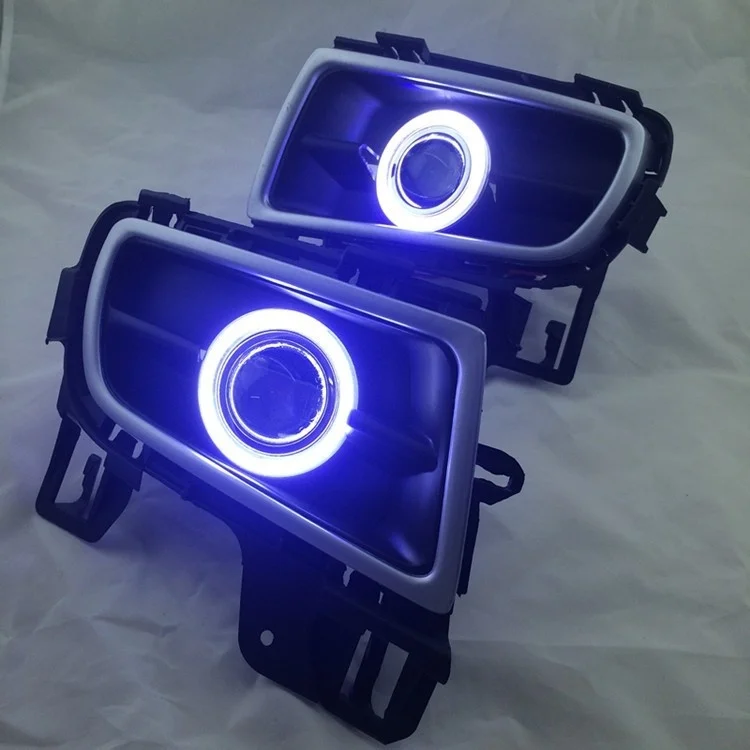 

DRL COB angel eye (5 colors) + halogen fog lamp + projector lens + fog lamp cover for mazda 6