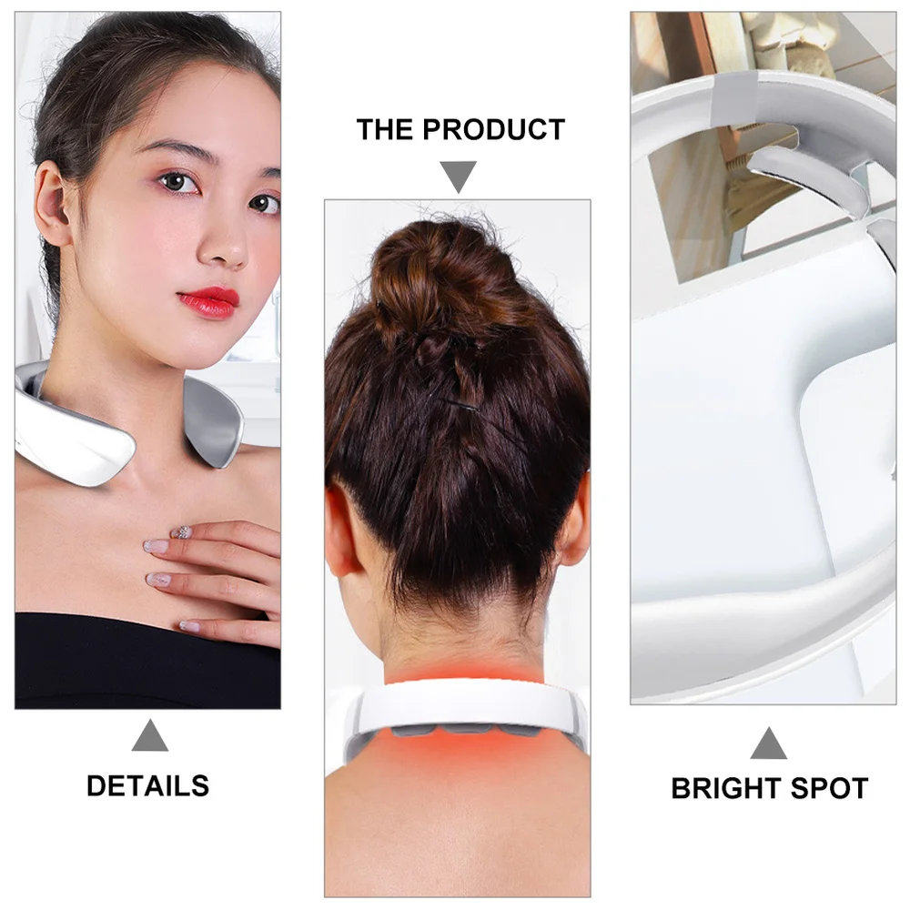 

1 Pc Intelligent Massager Practical Electric Neck Massager with Heat (White)