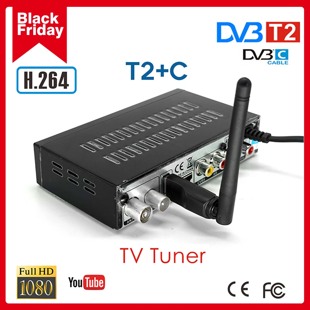 Популярный российский ТВ тюнер DVB T2 наземные цифровые приемники C Combo H.264 цифровой