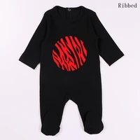 baby romper pyjamas kids clothes long sleeves children clothing heart star baby overalls ribbed boy girls clothes footies romper