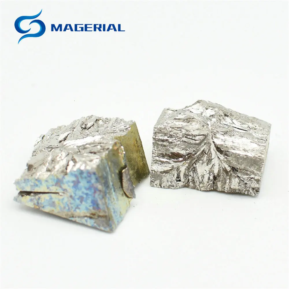 Металлический слиток висмута для коллекции элементов 99.999% чистый Би Сделай Сам хобби рукоделие дисплей 100 грамм 5n чистоты