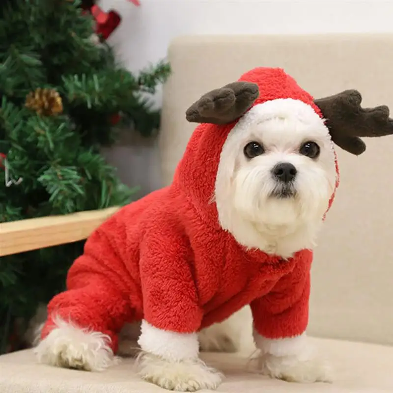 

Одежда для собак, зимняя теплая куртка для домашних питомцев, пальто для щенков, Рождественская одежда, толстовки для маленьких и средних со...