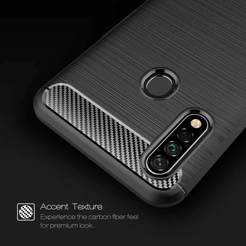 

100pcs/lot Carbon Fiber Grain TPU Phone Case For OPPO Realme 6i XT X2 5 Pro C2 A1K Q X K3 Reno Z A8 A31 Soft Silicon Back Cover
