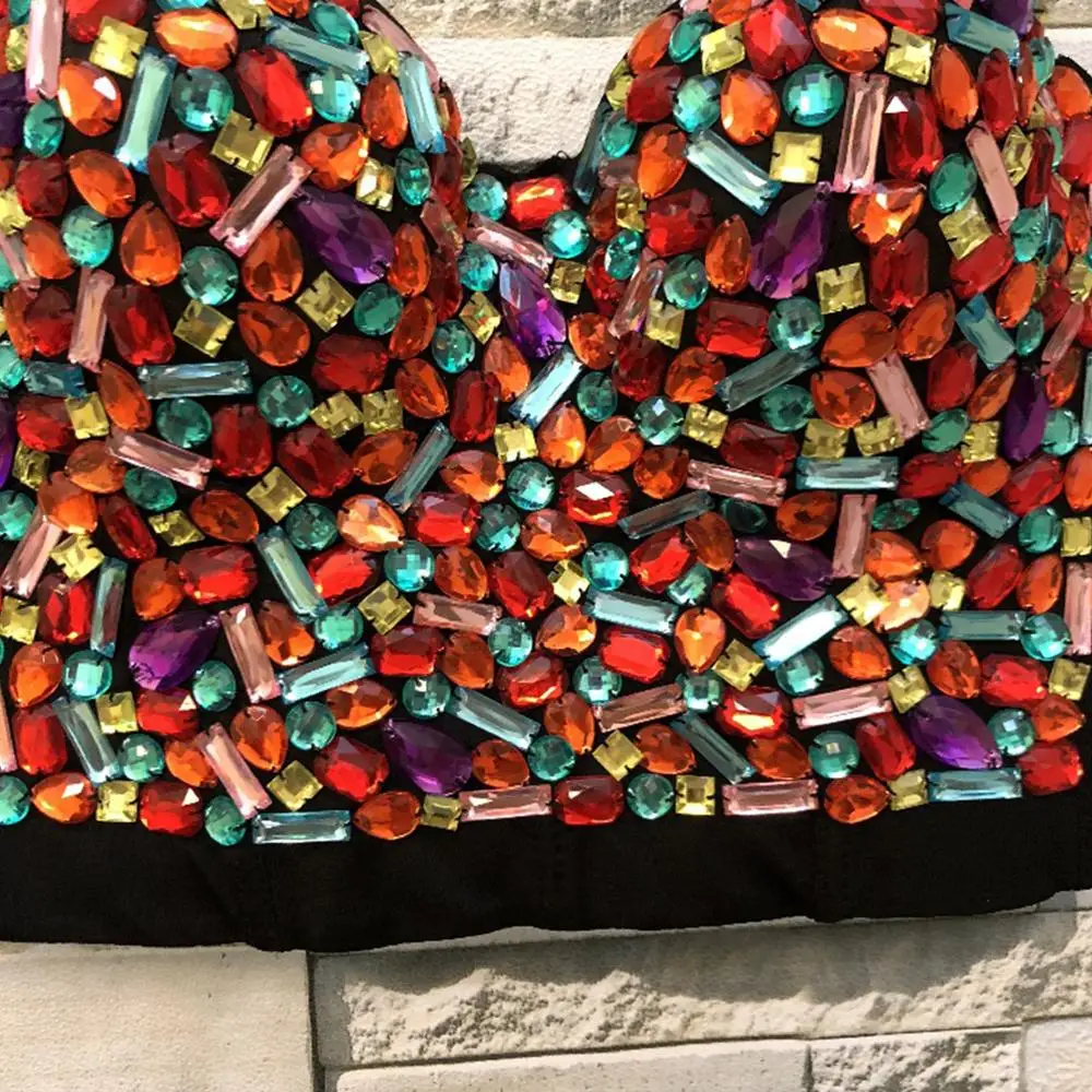 Irene Tinnie 2020 New Candy Vest Fashion Sexy Dance Performance Breast-wrapped Women's Bustier Crop Tops | Женская одежда