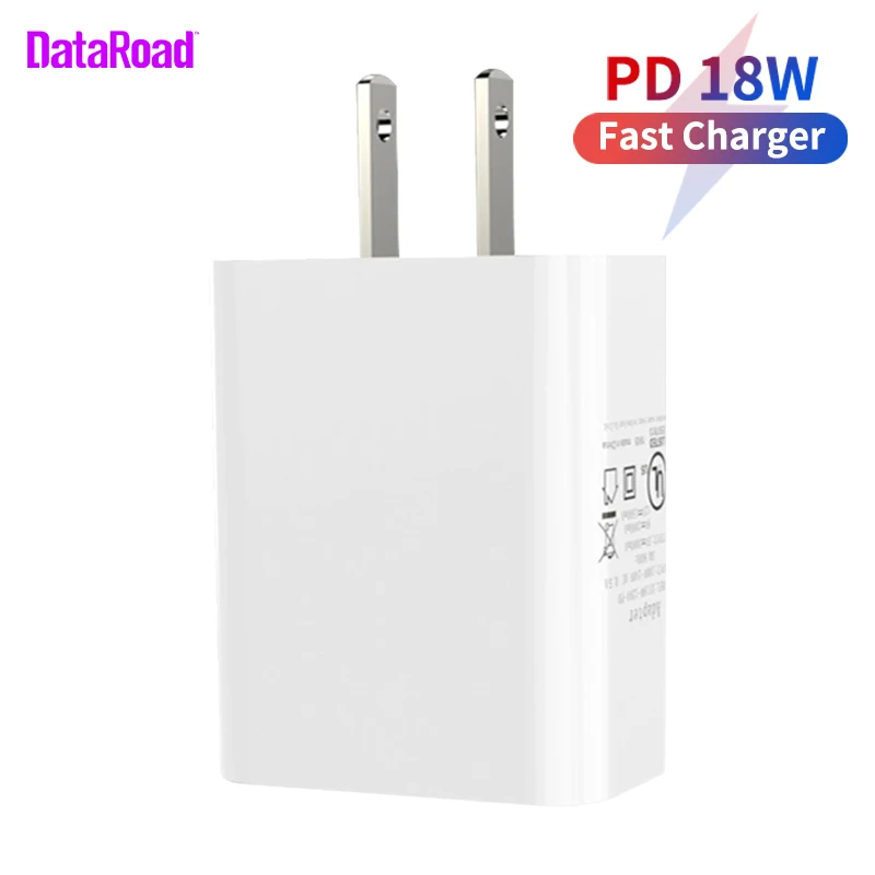 DataRoad Mobile Phone Charger Quick PD 18W Type C Fast Charging EU US Plug Wall For | Мобильные телефоны и аксессуары