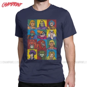 Leisure He-Man And Friends T-Shirts Men O Neck Cotton T Shirt Masters of the Universe Short Sleeve Tees Graphic Printed Clothes