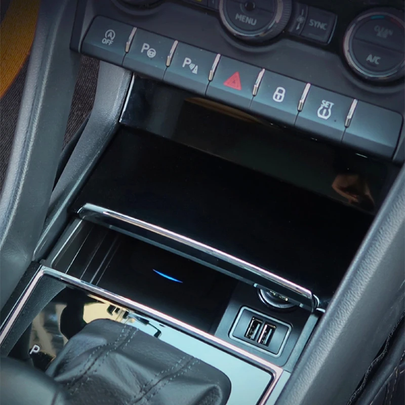 car qi wireless charging phone charge 15w fast charger charging case mobile phone holder for skoda kodiak 2017 2021 accessories free global shipping