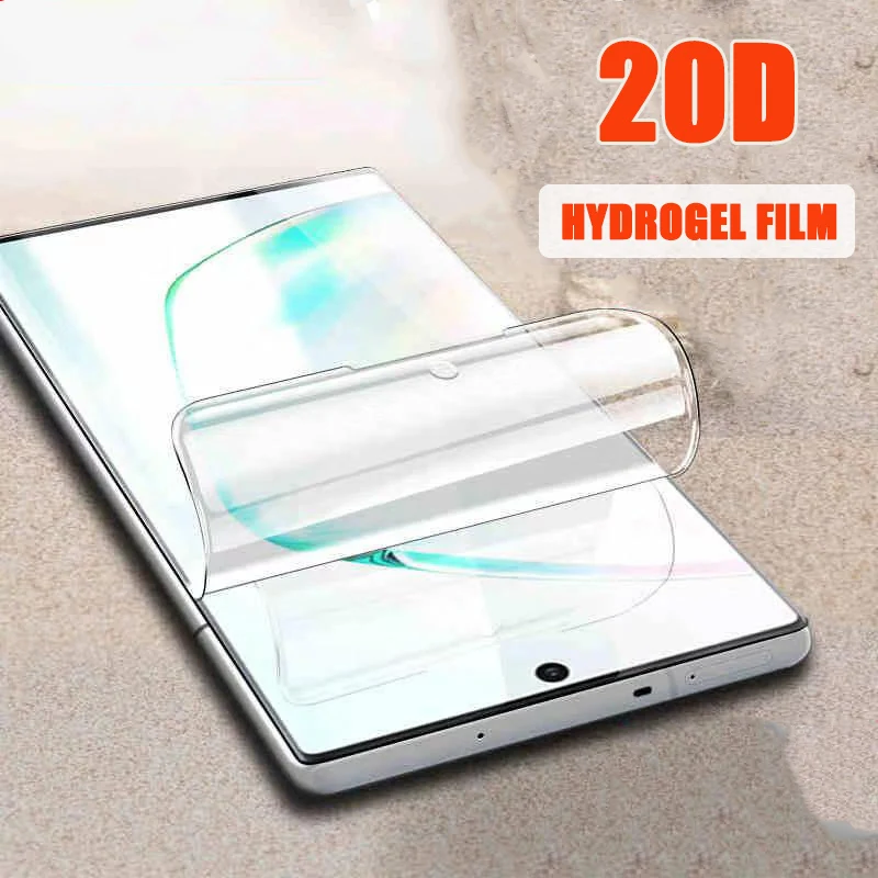 20D полное покрытие Защитная мягкая Гидрогелевая пленка для samsung Galaxy Note 10 8 9 Pro S8 S9 S10