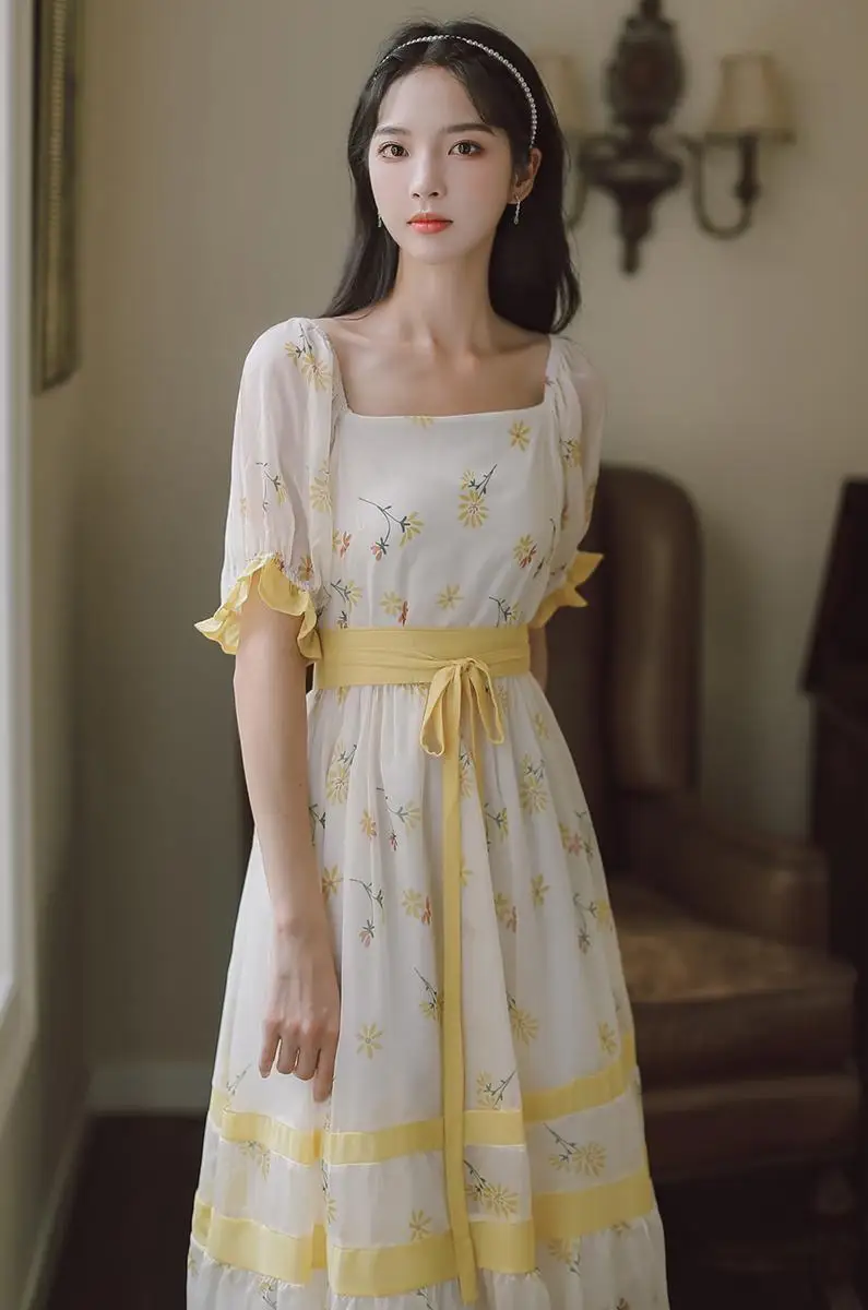 

COIGARSAM Women Long dress Dresses Floral 1562