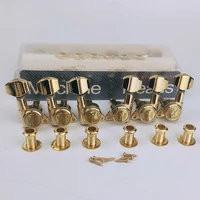 guyker guitar locking tuners 118 lock string tuning key pegs machine head replacement for st tl sg lp antique golden