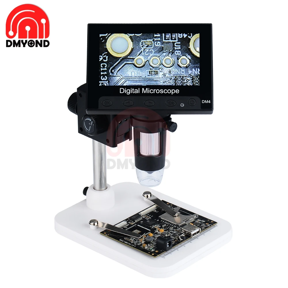 Цифровой микроскоп 4 3x30 Вт с ЖК-дисплеем дюйма | Инструменты