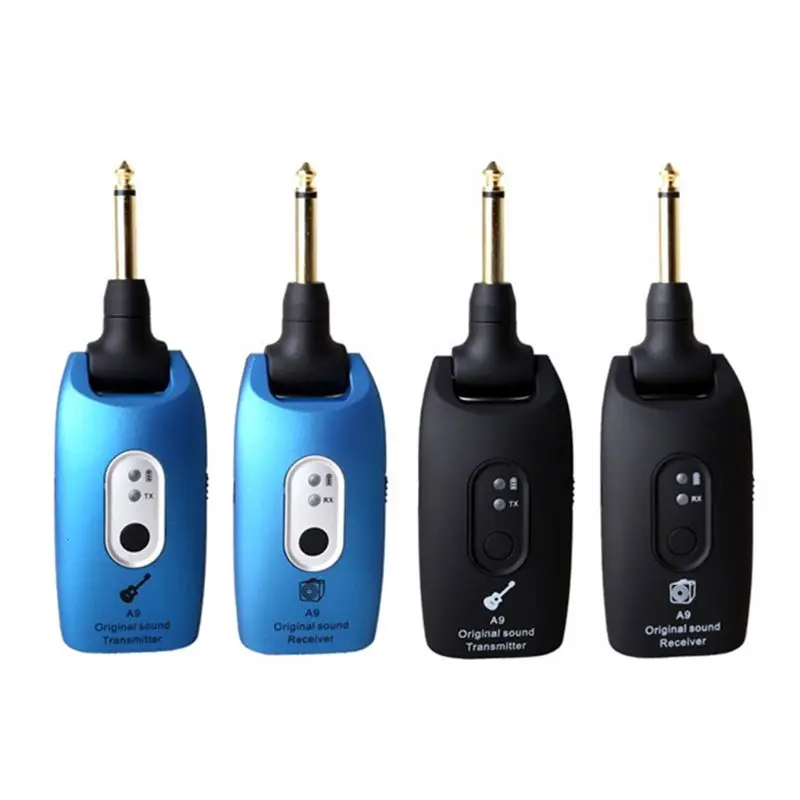 

2.4GHz Wireless Guitar System Transmitter A9 Receiver Built-in Rechargeable Musical Instrument Accessories