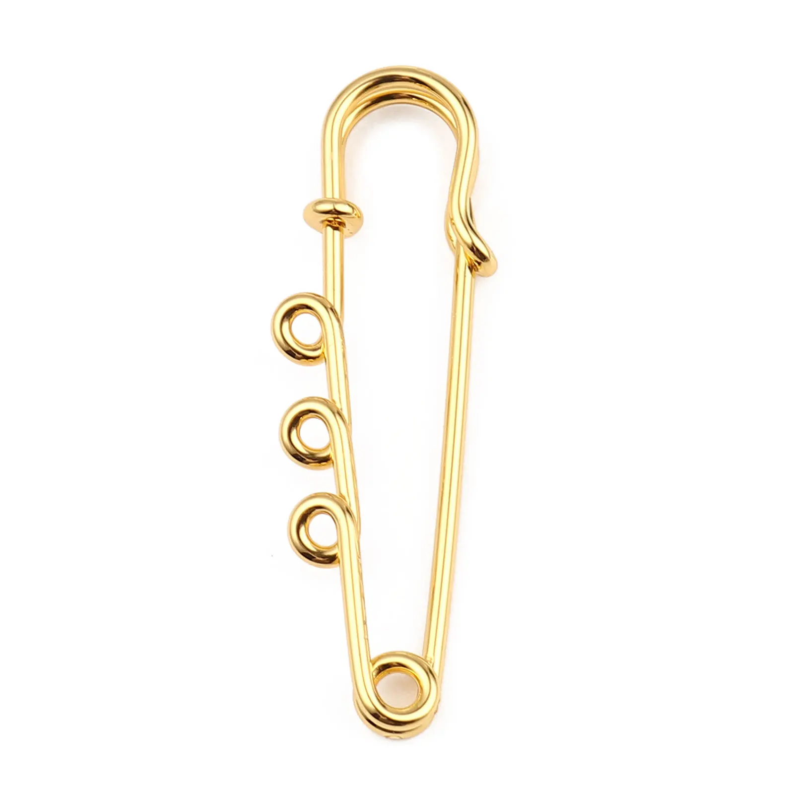 

10PCs 5cm Iron Gold Color Safety Pin Brooches Connectors Findings for DIY Jewelry Making Craft Findings Sewing Accessories