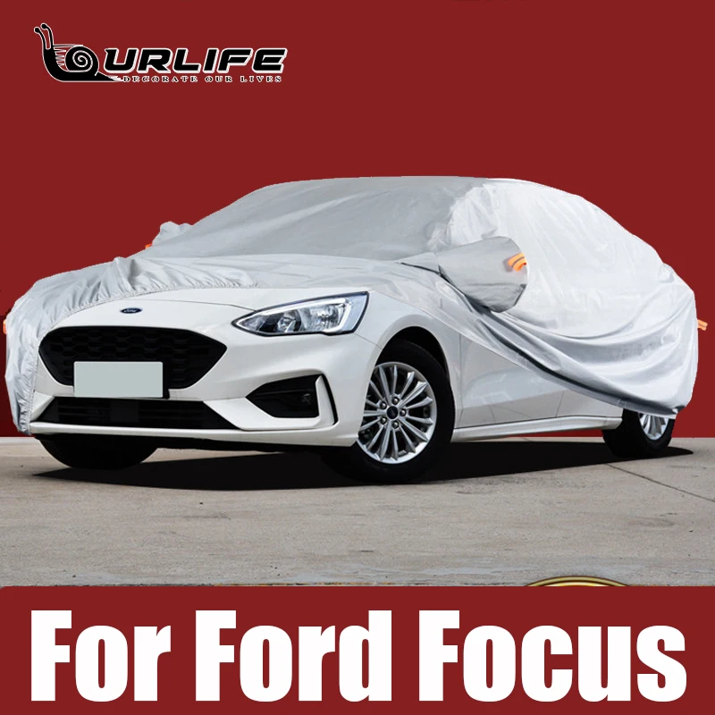 

Full Car Covers Outdoor Sun Anti UV Rain Snow Dust Protection Oxford cloth Cover For Ford Focus Sedan 2010 to 2021 Accessories