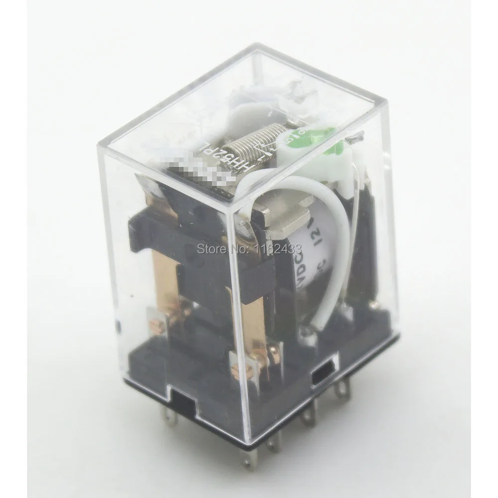 HH52PL DC 12V электромагнитное реле со светодиодным индикатором HH52P MY2 серия 12VDC L