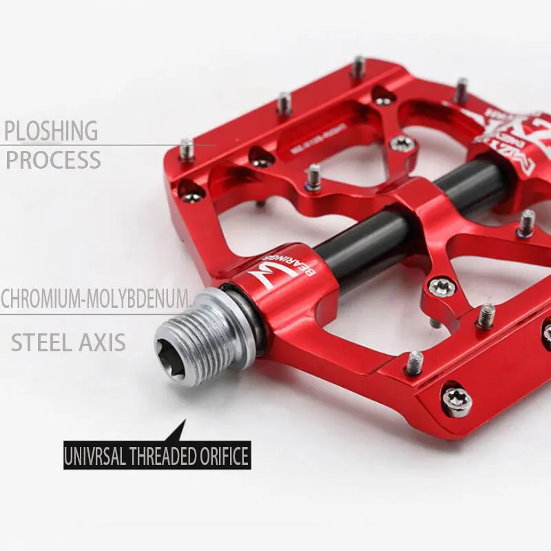 Велосипедные педали с 3 подшипниками сверхлегкие молибденовые из хромированной