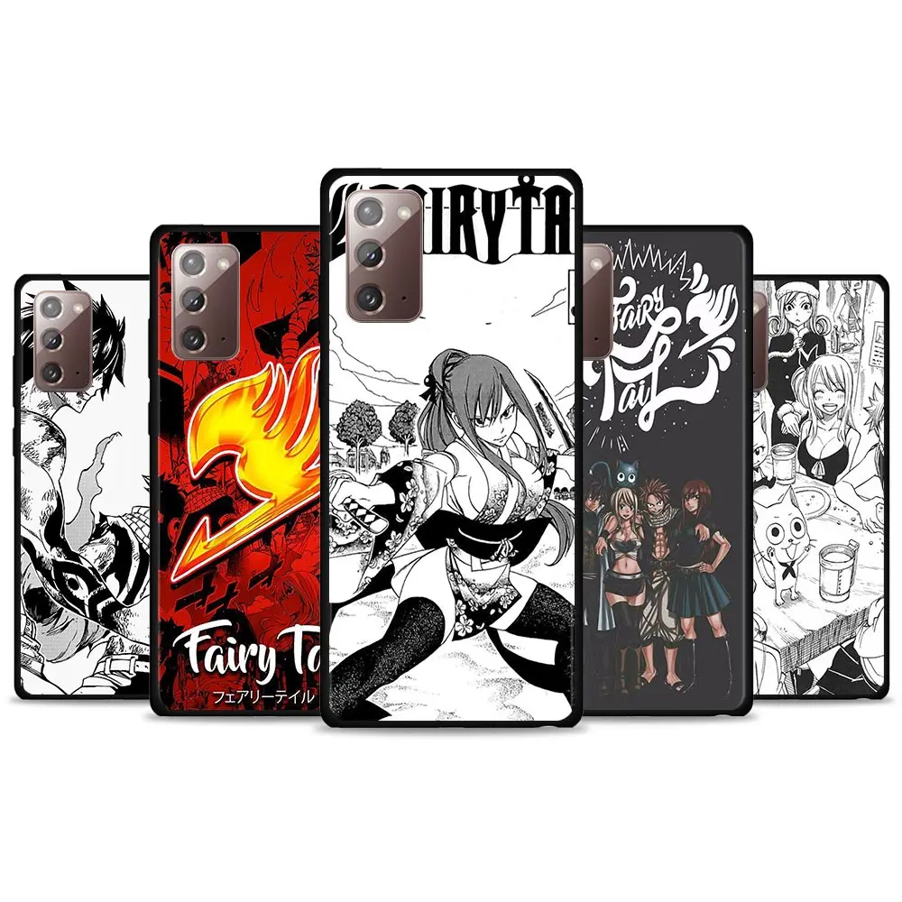 

Fairy Tail Natsu Logo Case for Samsung Galaxy Note 20 10 Plus Cover for Samsung Note 8 9 10 Lite 20 Ultra 5G Soft Funda Capa