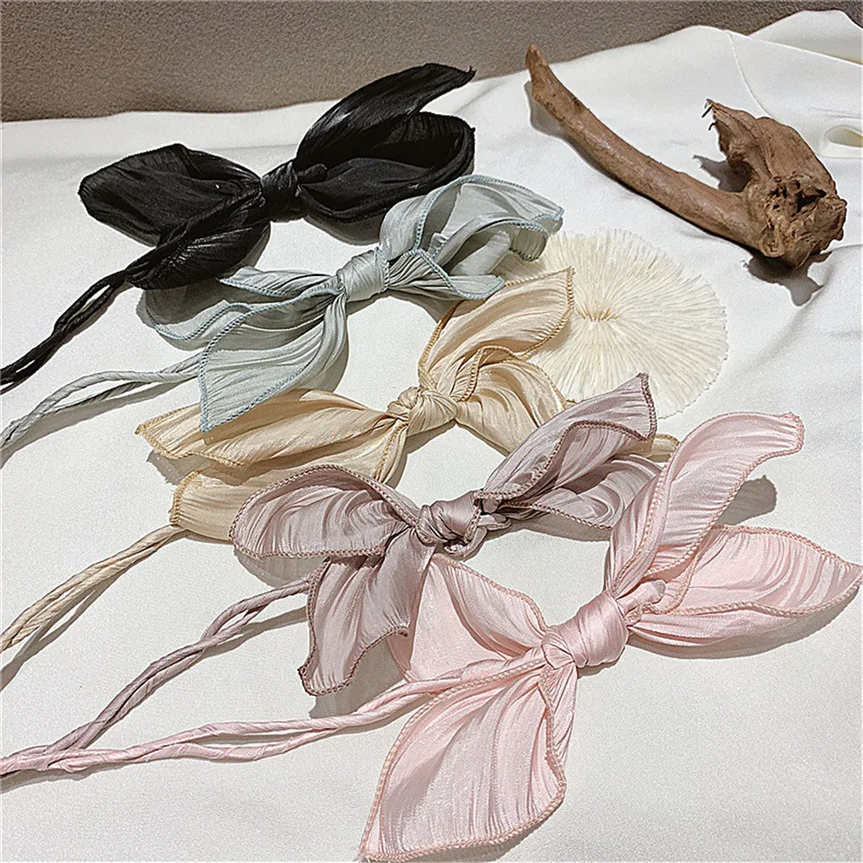 Элегантная Женская повязка на голову с бантиком и пончиками волшебная заколка