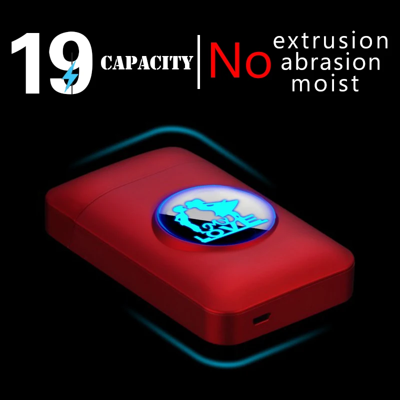 Зажигалка и чехол для сигарет персонализированные Индивидуальные USB зарядка