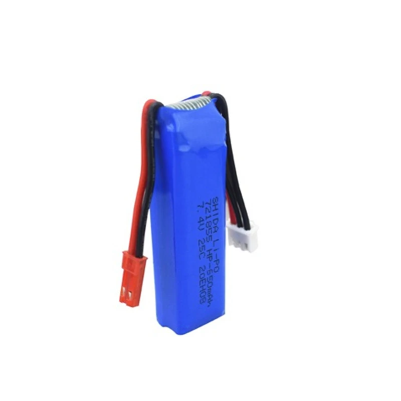 

5PCS 7.4V 650mAh Lipo Battery for WLtoys A202 A212 A222 A232 A242 A252 4WD RC Car with jst plug 7.4v toys accessory