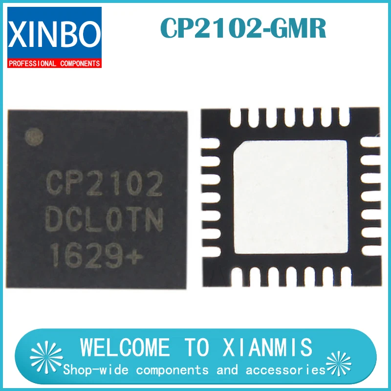 

CP2102-GMR QFN-24 CP2102 последовательный интерфейс USB чип-диод 5 шт.