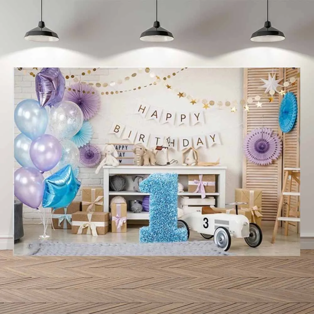 

NeoBack 1 год рождения вечеринка фиолетовый воздушный шар игрушечный автомобиль фотография Фон Фотофон баннер фотосессия фон фотостудия