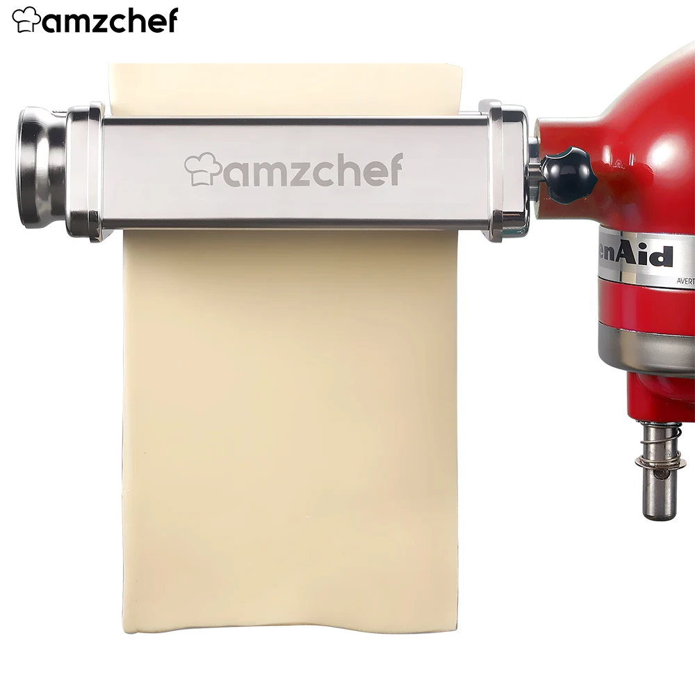 Приспособление Amzchef ролик для пасты, Машинка для производства макаронных изделий из нержавеющей стали, аксессуары для подставки для кухни, миксеры из нержавеющей стали 304 - изображение
