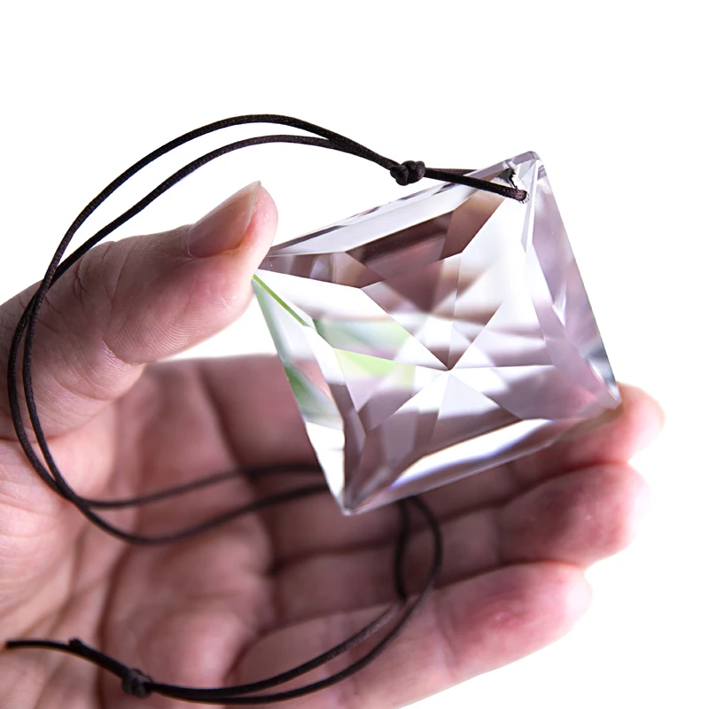 Прозрачная кристаллическая подвеска H & D в виде блока, чакра, Ловец Солнца, праздничная Рождественская елка, Декоративный Сувенир, рождественский подарок Прозрачная кристаллическая подвеска H & D в виде блока, чакра, Ловец Солнца, праздничная Рождественская елка, Декоративный Сувенир, рождественский подарок