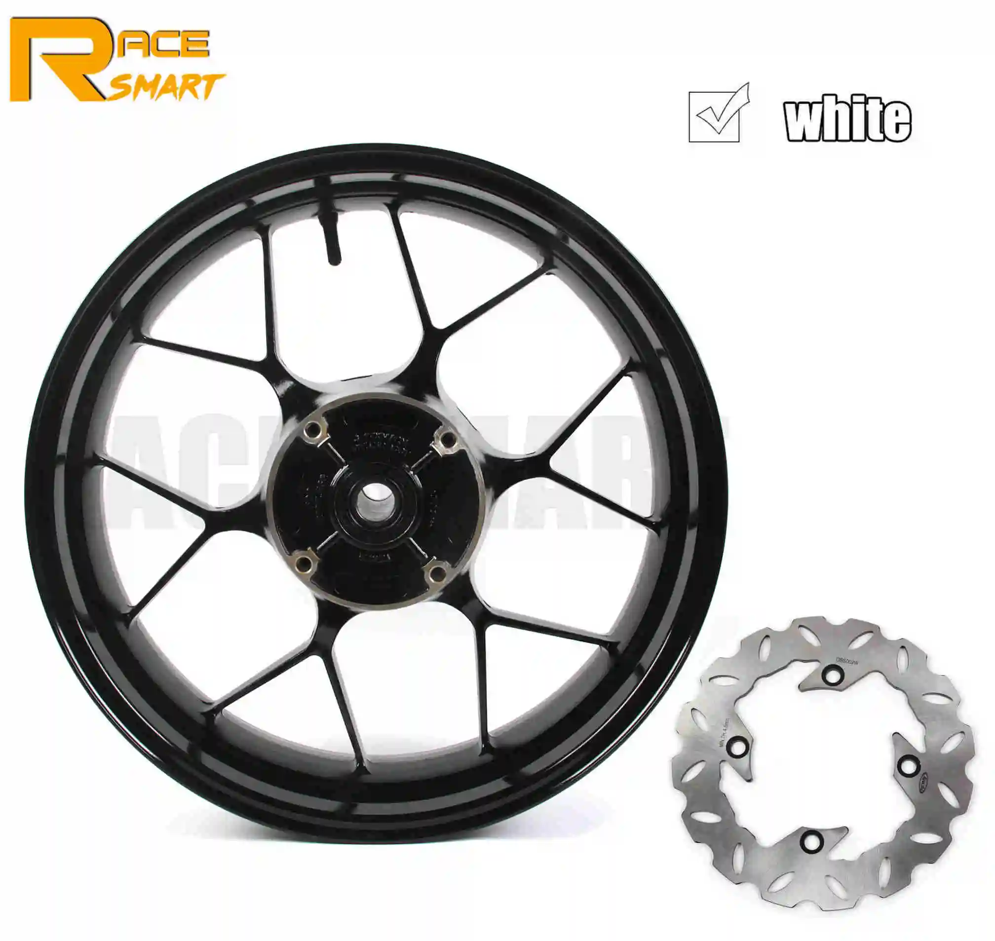 White wheel rim Для Honda CBR600RR 2007- обода колеса мотоцикла обода заднего колеса диски мотоциклов диски CBR 600RR 2013 - Цвет: White wheel rim