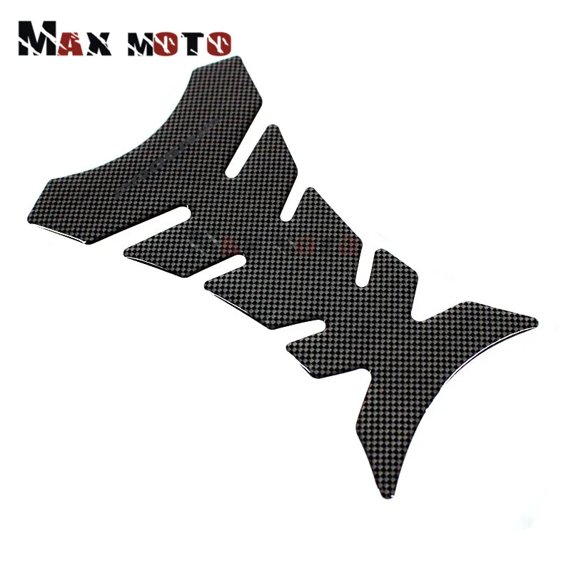 Universal Motorcycle 3D Carbon Fiber Oil Tank Pad Protector Stickers Fish Bone For BMW KAWASAKI YAMAHA DUCATI HONDA SUZUKI | Автомобили и