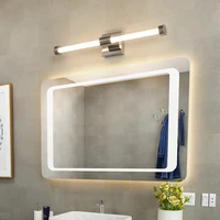 FKL Modern Bathroom Mirror Front Lamp Gold Simple LED Toilet Bathroom Dressing Table Mirror Cabinet Wall Lamp