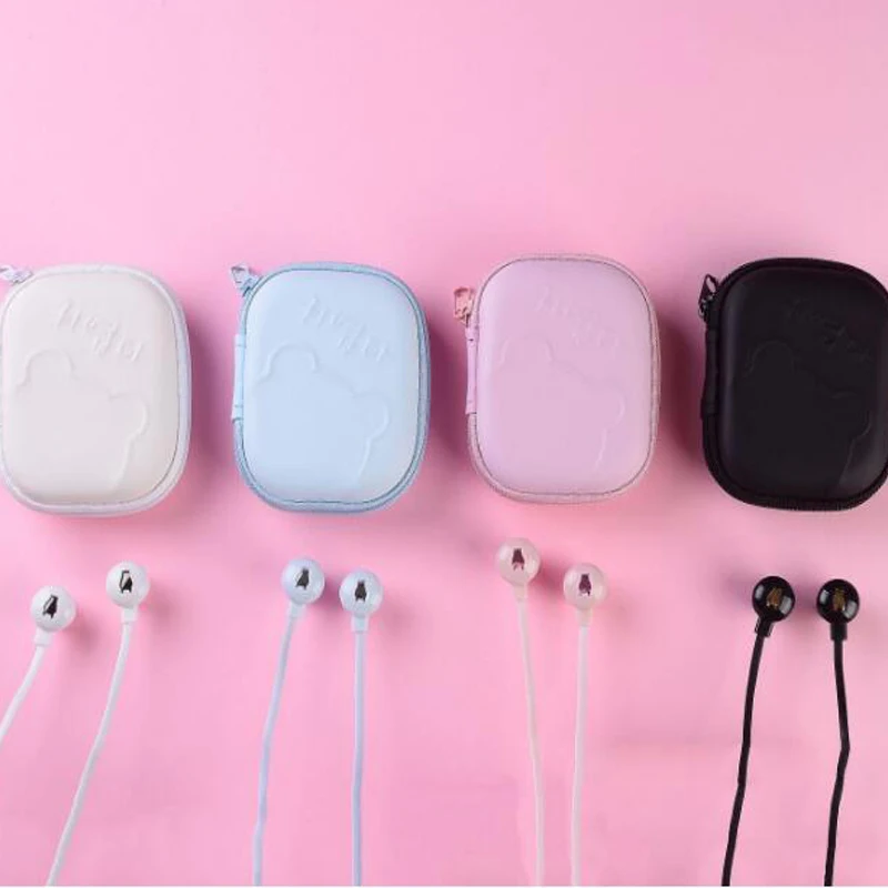 Наушники вкладыши с милым мультяшным медведем 3 5 мм Универсальные наушники