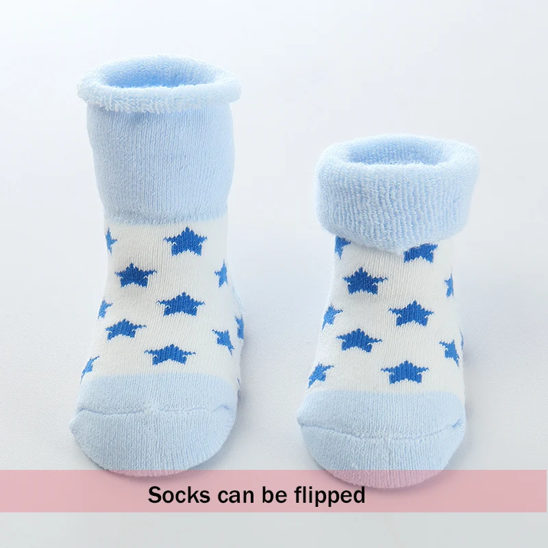 5 Pairs/lot Baby Socks Warm Cute Newborn Girl Cartoon Comfort Cotton Thicken Winter Boy Clothes | Детская одежда и обувь