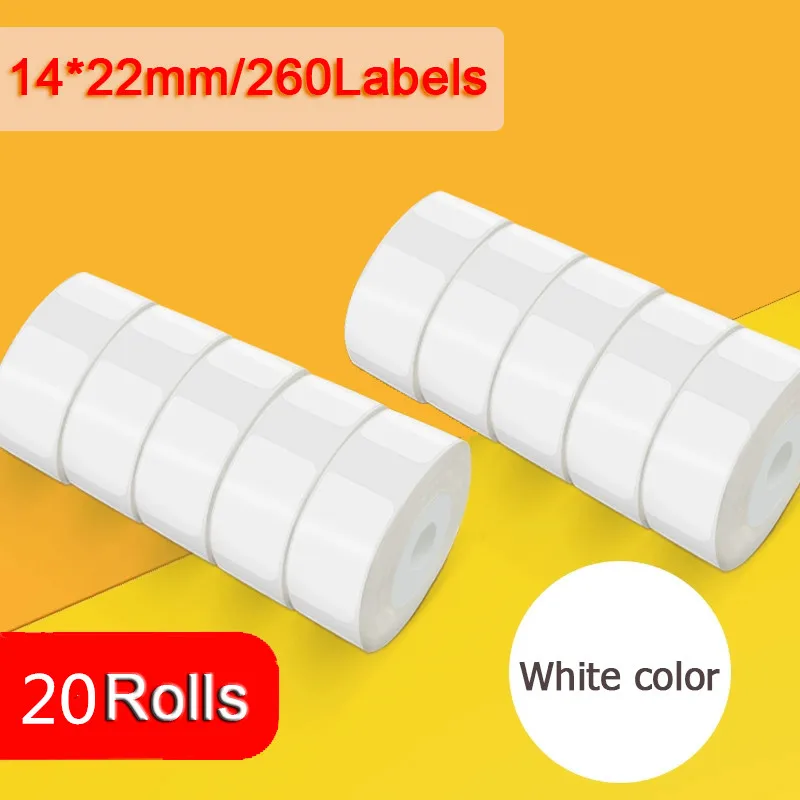 

20 rolls of Niimbot thermal label paper suitable for D11/D110 printer 14x22mm/260Labels Jingchen date self-adhesive supermarket