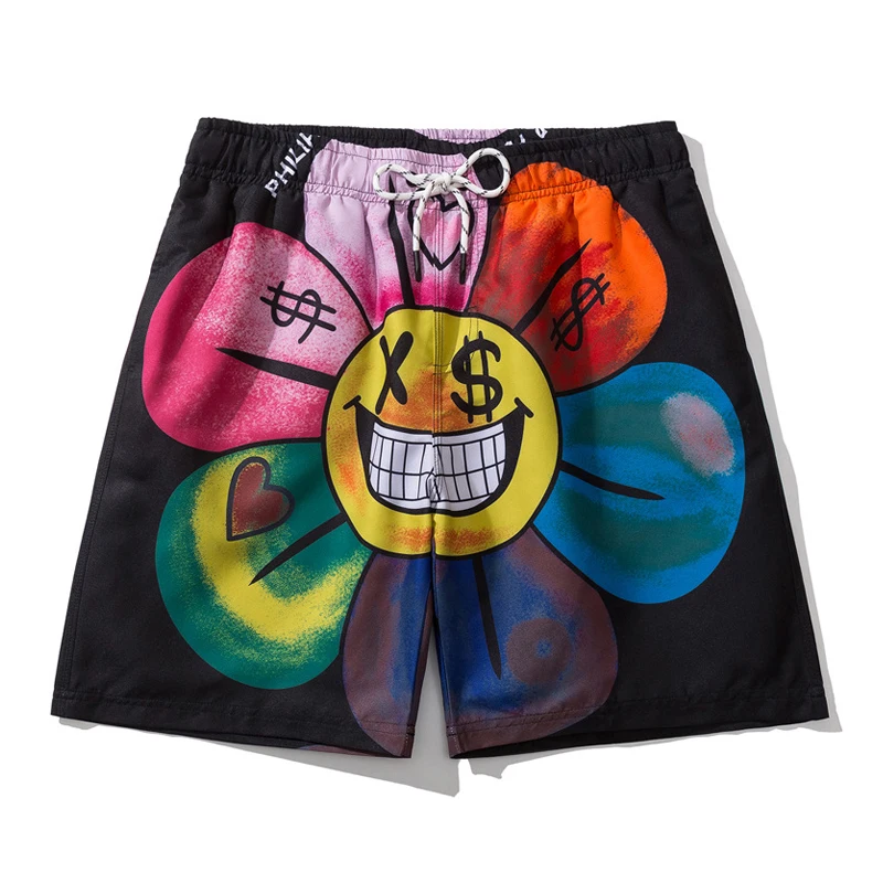 

Шорты мужские спортивные с подсолнухом, пляжные, повседневные свободные Бермуды, быстросохнущие штаны для бега, модная одежда для плавания