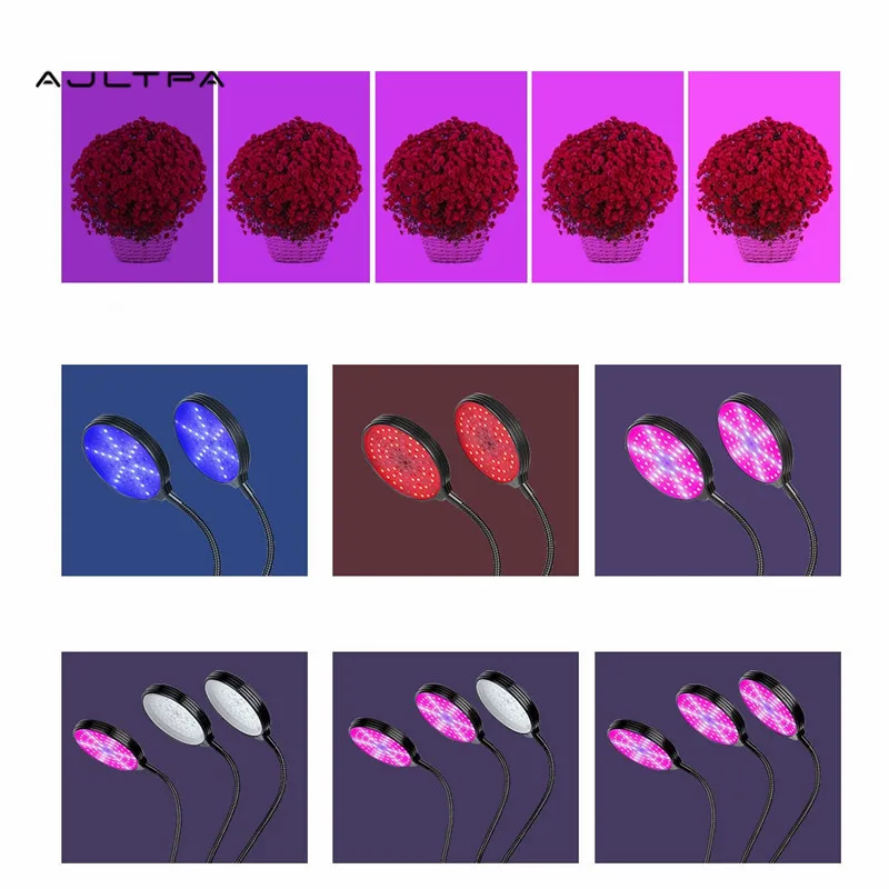 구매 12Pcs Led 빛 USB 전원 데스크톱 클립 5V 360 유연한 Phyto 램프 타이머 제어 15W 30W 45W 60W 구매 12Pcs Led 빛 USB 전원 데스크톱 클립 5V 360 유연한 Phyto 램프 타이머 제어 15W 30W 45W 60W