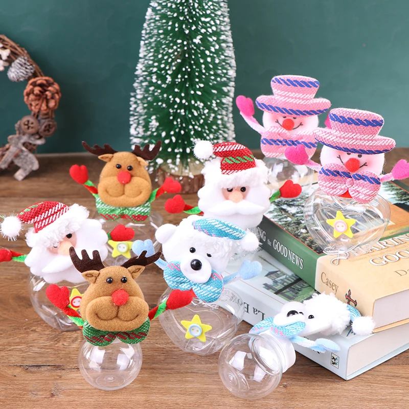 Рождественские подарочные пакеты банка для конфет бутылка хранения сумка