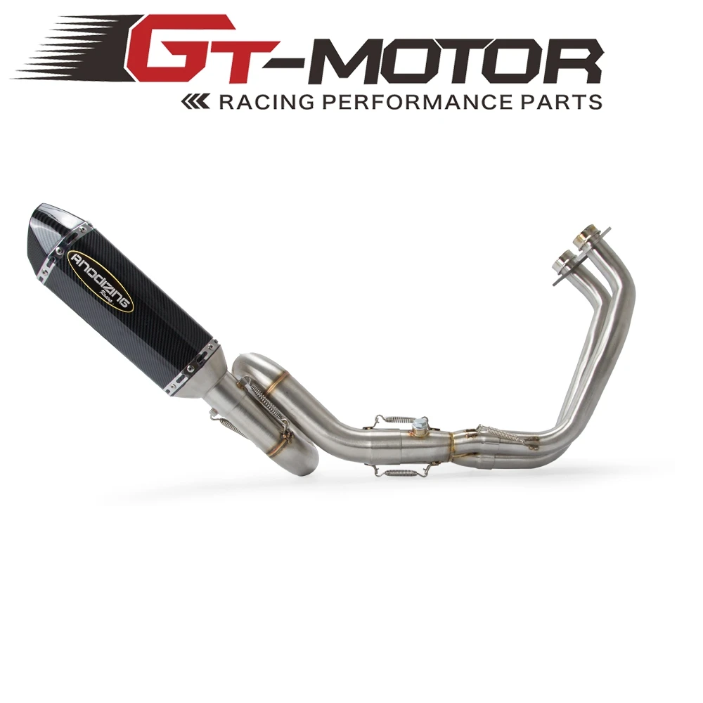 Полная выхлопная система мотоцикла контурная передняя Труба глушитель для YAMAHA