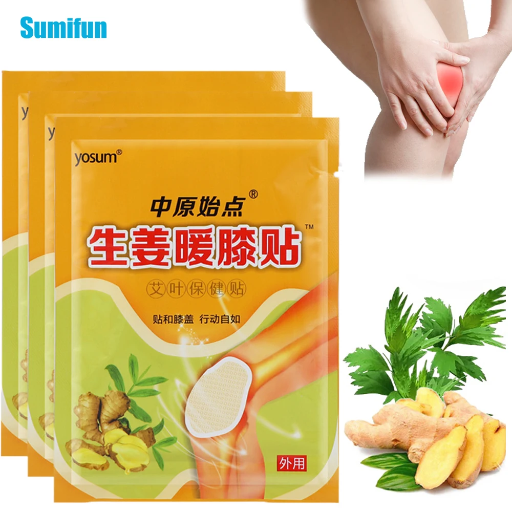 

10pcs Knee joint Pain Plaster Chinese Ginger Extract Sticker for Joint Ache Arthritis Rheumatoid Pain Relief Warming Patches