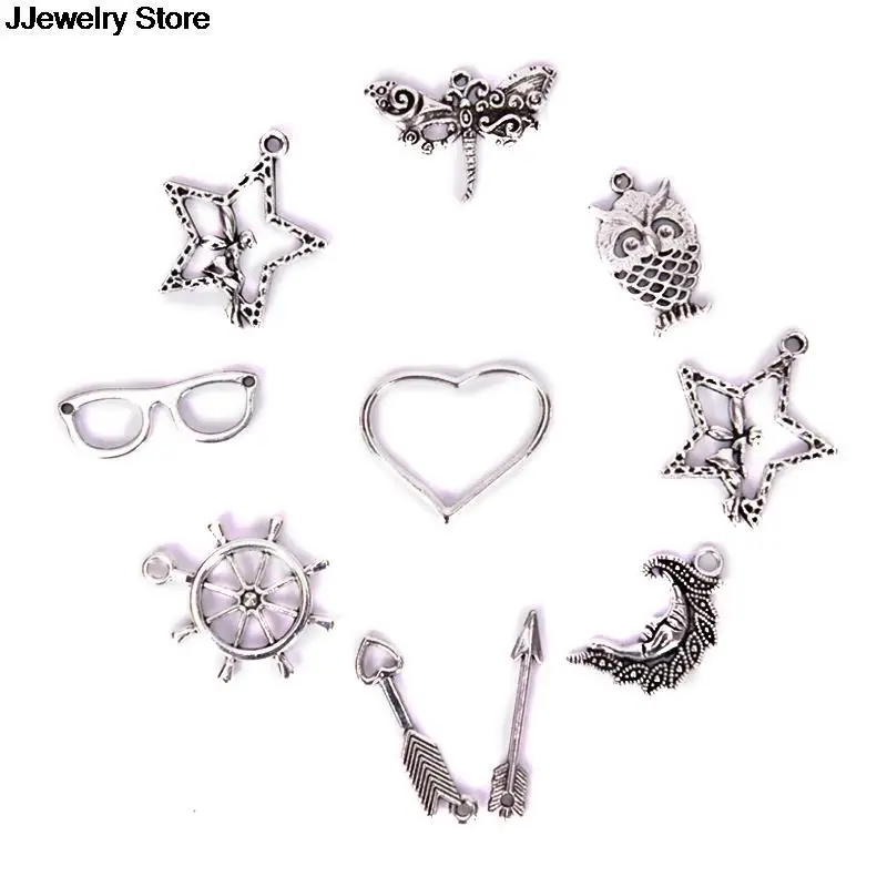 100 шт. в партии смешанные Античные Мини Подвески ручной работы тибетские DIY