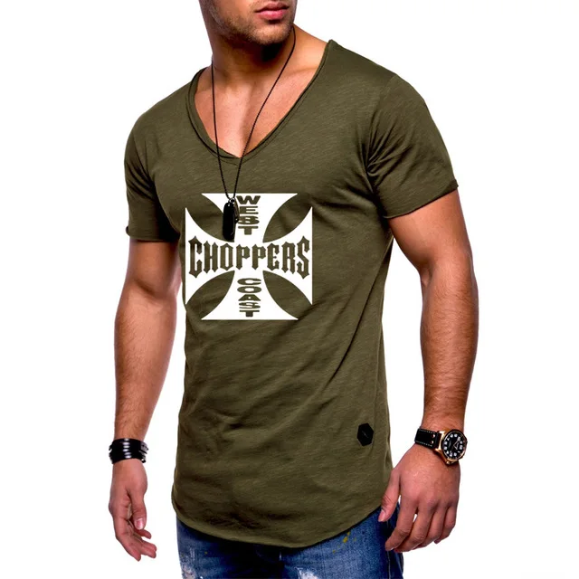 Футболка forWest Coast мужская с принтом однотонная Повседневная Удобная легкая