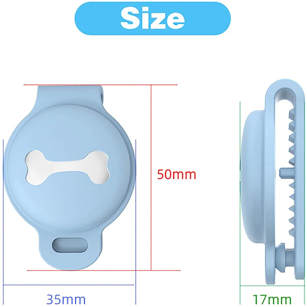 Чехол для Apple Airtag силиконовый защитный чехол с рисунком кости собаки трекером