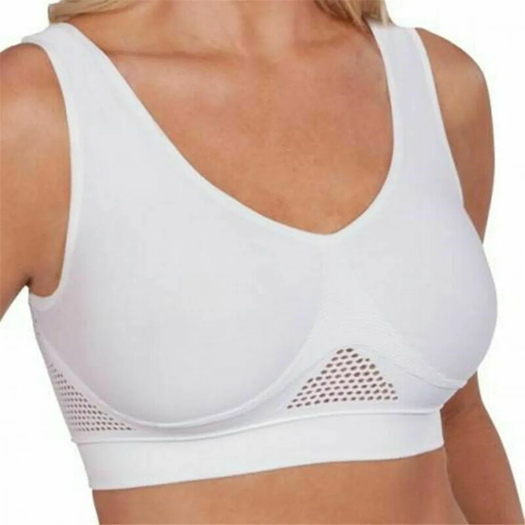 Comfort Aire Bra Posture Corrector Lift Up Women Breathable Yoga Underwear Shockproof Summer Sport Wireless 19DEC25 | Женская одежда