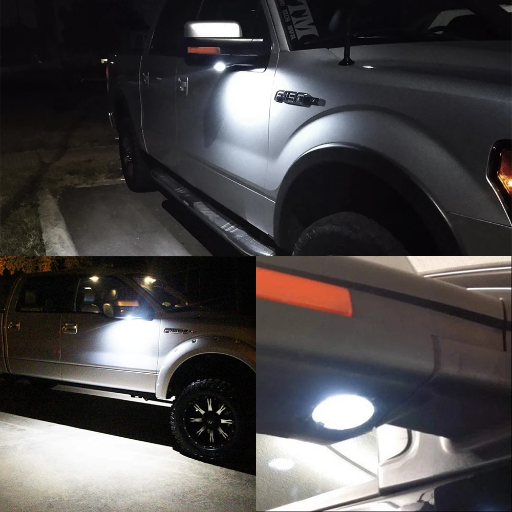 2X светодиодный путь светильник ing CANBUS под боковое зеркало Puddle для Ford край Ranger Mondeo
