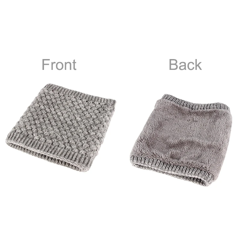 

Neck Scarf Cotton Unisex Knitted Ring Scarf Winter Autumn Warm Scarf For Women Men Children Thickened Wool Collar Scarves