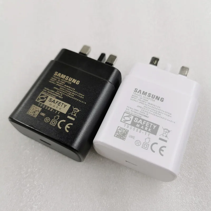 Зарядное устройство Samsung S21 Note 20 Ultra с адаптивной зарядкой Type C Super Fast Charging 5A и USB-C кабелем для Galaxy FE A52 A72 A51 A71 A91 5G.