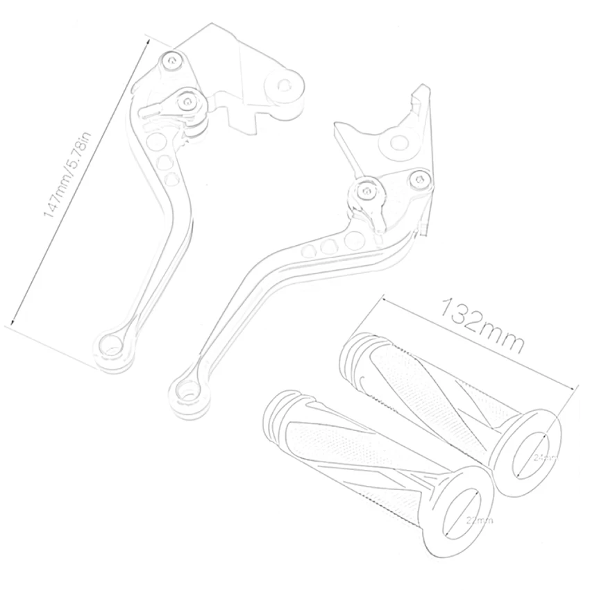 For Honda CBR1100XX cbr 1100 xx BLACKBIRD Short Aluminum Mix Color Adjustable Motorcycle Brake Clutch Lever &amp Handle Grips Set |