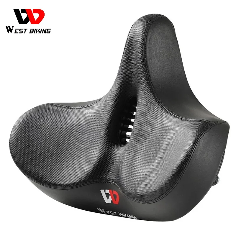 

WEST BIKING Bicycle Widen Thicken Saddle Ergonomic Big Bum Soft Pad Comfortable Exclusive Cushion MTB Road Bike Cycling Seats