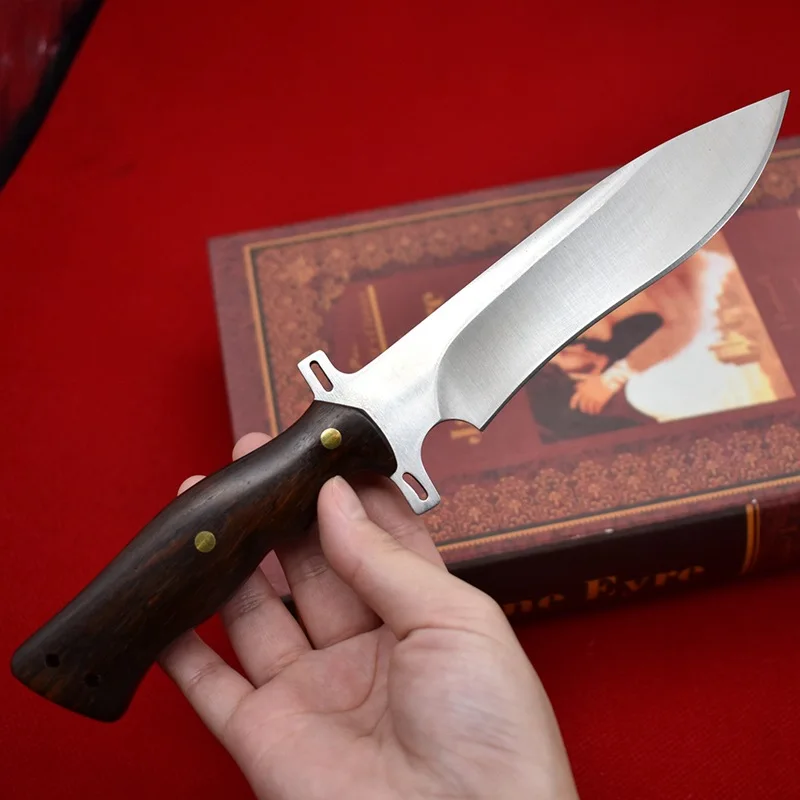 D2 стальной прямой нож походный спасательный тактический для кемпинга